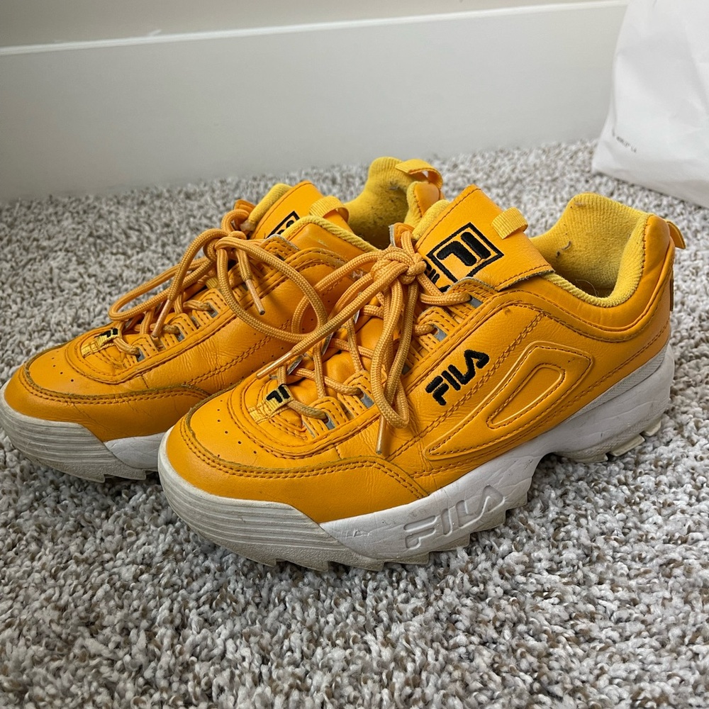 Fila yellow sneakers- women’s size 8